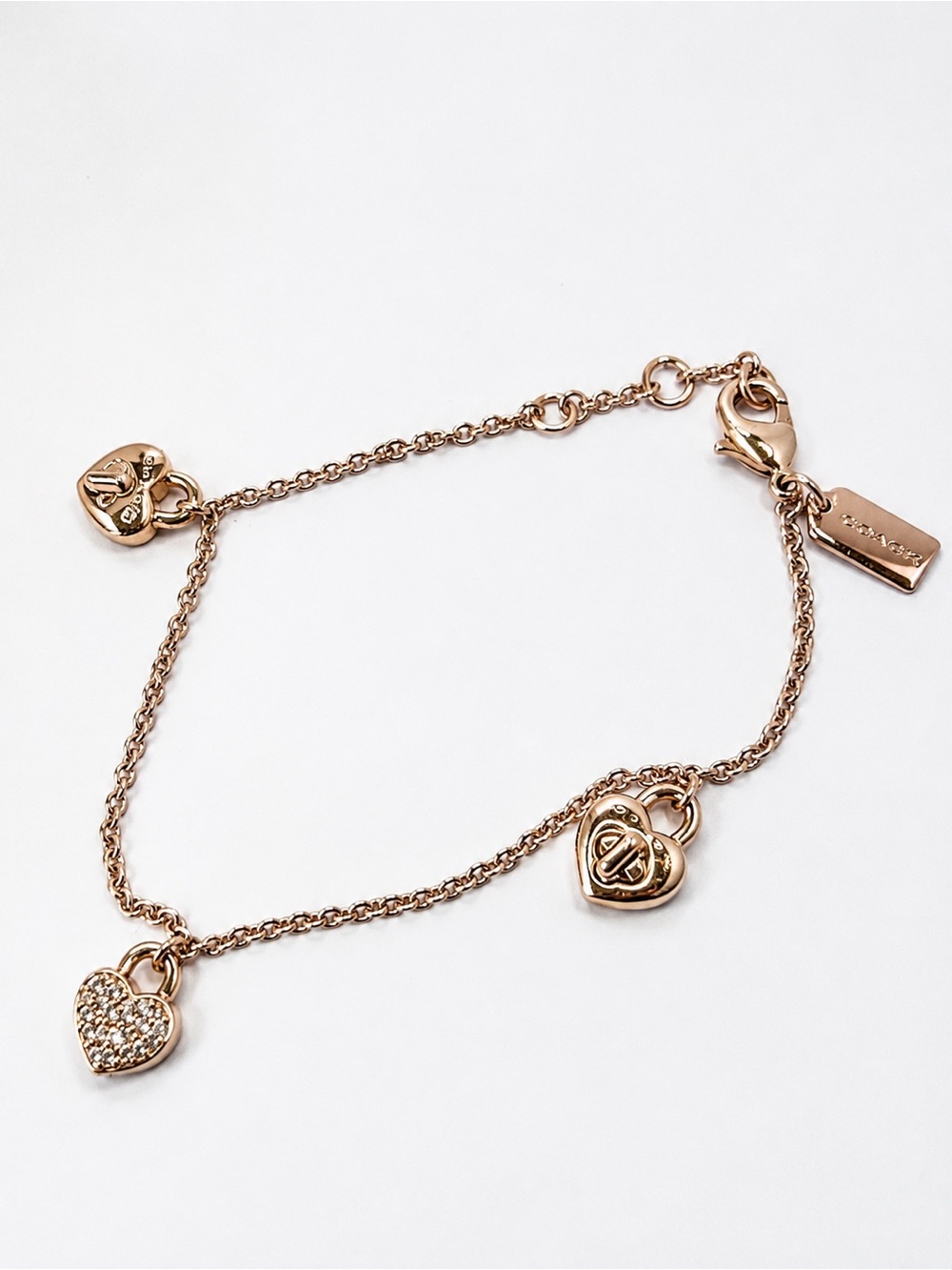 Coach Twinkling Heart Charm Bracelet